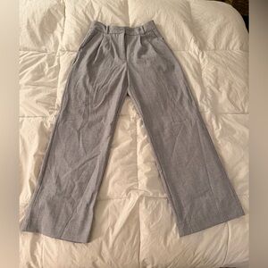 Abercrombie & Fitch Sloane Tailored Women's Gray Wide-Leg Trousers